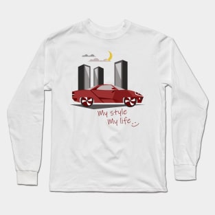 Red sports car Long Sleeve T-Shirt